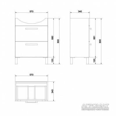 Будкрам купить MELAR Тумба для раков. CERSANIA-60 бел. MELAR Тумба для раков. CERSANIA-60 бел. 3