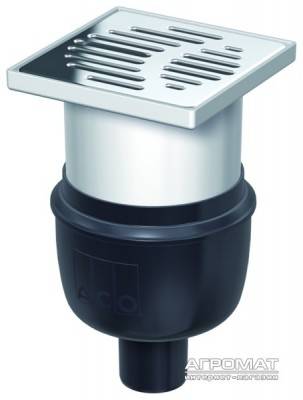 Будкрам купить Easy Flow Трап пластиковый DN 50 с вертикальным выпуском 150х150 мм.