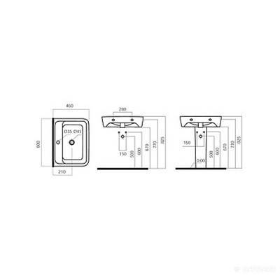 Будкрам купить Spirit раковина 60 см Spirit раковина 60 см 2