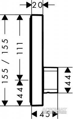 Будкрам купити ShowerSelect Зовнішня частина змішувача д/душа ShowerSelect Зовнішня частина змішувача д/душа 2