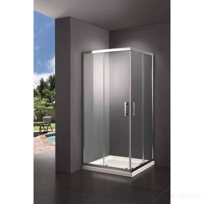 Будкрам купить FRAME Душевая кабина, раздвижная - 90*90 - хром/прозрачное стекло