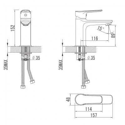 Будкрам купити TOPIC Змішувач д/раковини TOPIC Змішувач д/раковини 2