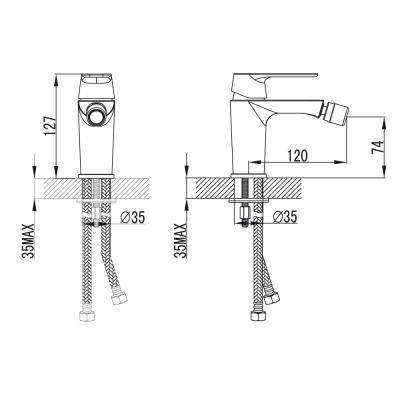 Будкрам купити NIKA Змішувач д/біде NIKA Змішувач д/біде 2