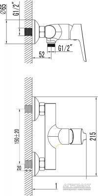 Будкрам купити GRAND Змішувач д/душу GRAND Змішувач д/душу 2