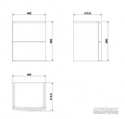 Будкрам купить EASY Тумба для раковина -50 EASY Тумба для раковина -50 3