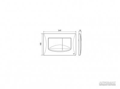 Будкрам купить River Dual клавиша смыва , белая River Dual клавиша смыва , белая 2