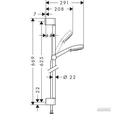 Будкрам купить Crometta 100 Vario/Unica'Croma Душевой набор Crometta 100 Vario/Unica'Croma Душевой набор 2