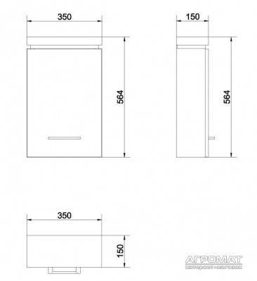 Будкрам купить OLIVIA Шкафчик подвесной орех OLIVIA Шкафчик подвесной орех 2