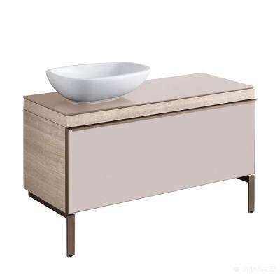 Будкрам купити Citterio Шафка під умивальник 1184x543x504 мм, зі скляною поверхнею з вирізом під сифон, корпус: сві