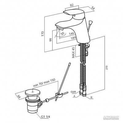 Будкрам купить F5382100\F5382164 BLISS L, Смеситель для рукомойника с для к F5382100\F5382164 BLISS L, Смеситель для рукомойника с для к 2