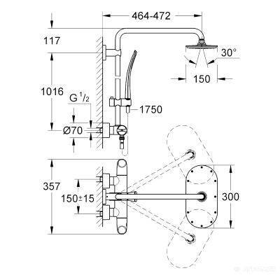 Будкрам купить Rainshower Veris Душевая система Rainshower Veris Душевая система 3