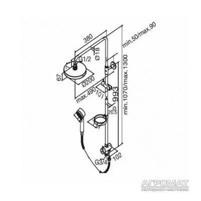 Будкрам купить Akita Душевая система Akita Душевая система 2