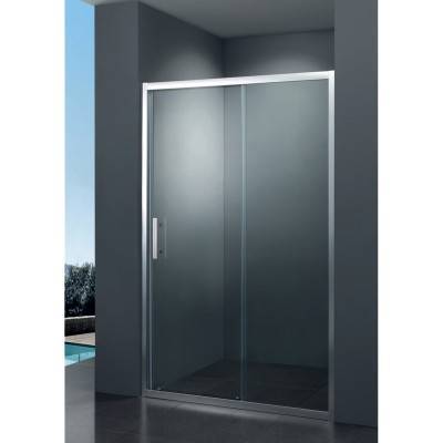 Будкрам купить FRAME Душевые двери в нишу раздвижные - 120*190 - хром/прозрачное стекло