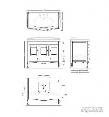 Будкрам купить Arcade Тумба под раковину, билл Arcade Тумба под раковину, билл 3