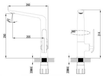 Будкрам купить KATARINA Смеситель для кухни, хром-белый KATARINA Смеситель для кухни, хром-белый 2