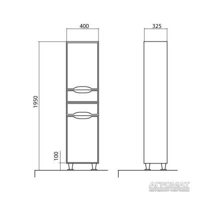 Будкрам купити РОДОРС Пенал-40 R, з кошиком д/білизни РОДОРС Пенал-40 R, з кошиком д/білизни 3