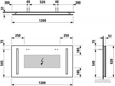 Будкрам купити Case дзеркало 120х62, з підствіткою Case дзеркало 120х62, з підствіткою 4