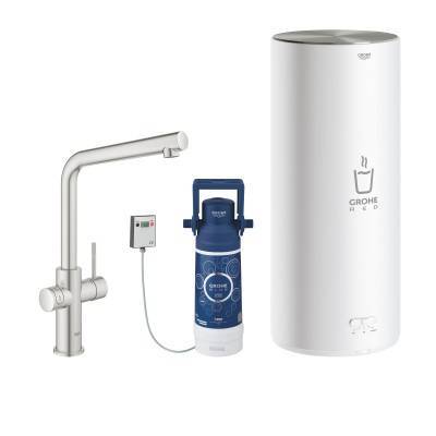 Будкрам купить Grohe Red смеситель для кухни с водонагревателем, суперсталь (4пак)