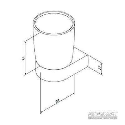 Будкрам купить Sensation Стакан с держателем, хром Sensation Стакан с держателем, хром 2