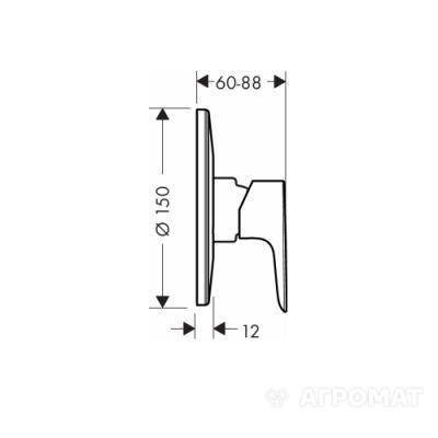Будкрам купити Talis E Зовнішня частина змішувача д/душа Talis E Зовнішня частина змішувача д/душа 2