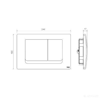 Будкрам купити RIA клавіша змиву, білий RIA клавіша змиву, білий 2