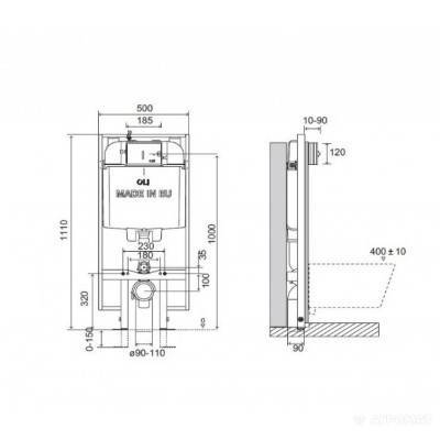 Будкрам купить OLI 74 PLUS S90 инсталляция для унитаза механическая 1пак OLI 74 PLUS S90 инсталляция для унитаза механическая 1пак 2