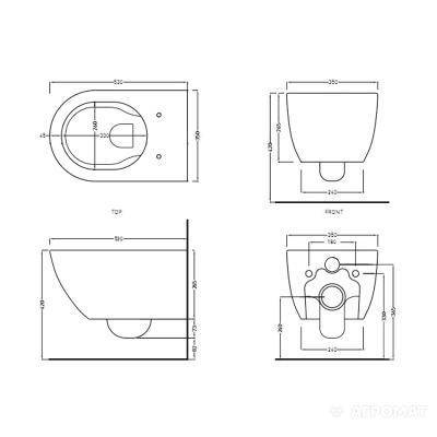 Будкрам купити Enjoy унітаз підвісний безобідковий-RIMLESS, колір білий Enjoy унітаз підвісний безобідковий-RIMLESS, колір білий 2
