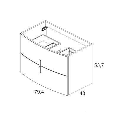 Будкрам купити ROUND Тумба-80, WHITE ROUND Тумба-80, WHITE 3
