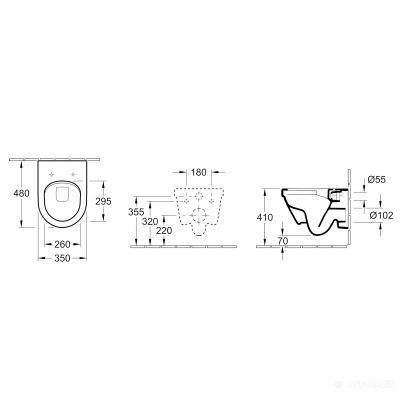 Будкрам купити ARCHITECTURA Унітаз підвісний DirectFlush + 9M66S201 Кришка ARCHITECTURA Унітаз підвісний DirectFlush + 9M66S201 Кришка 2