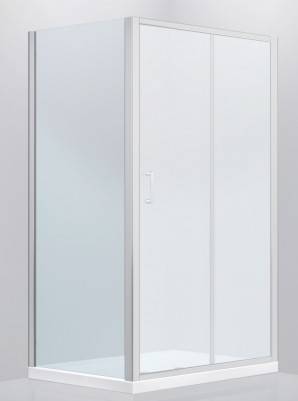 Будкрам купити FRESH Панель бічна, універсальна, 90*190 хром/прозоре скло