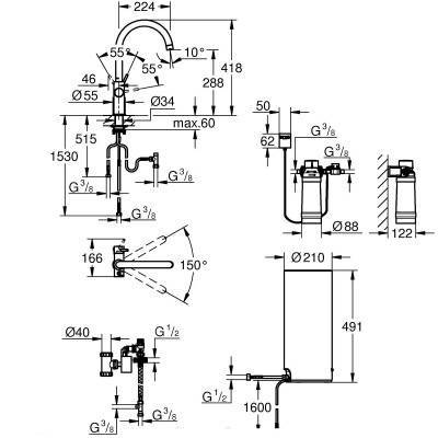 Будкрам купить Grohe Red смеситель для кухни с водонагревателем, суперсталь (4пак) Grohe Red смеситель для кухни с водонагревателем, суперсталь (4пак) 3
