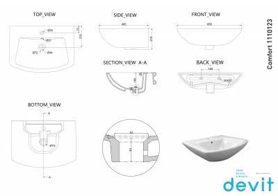 Будкрам купити COMFORT NEW Раковина 650x495x210 COMFORT NEW Раковина 650x495x210 2