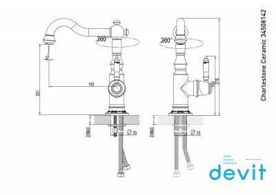 Будкрам купити Charlestone Ceramic Змішувач для кухні, хром Charlestone Ceramic Змішувач для кухні, хром 2