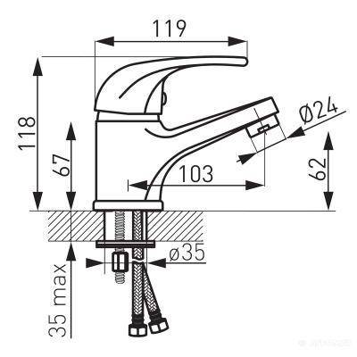Будкрам купити Vasto Змішувач д/раковини Vasto Змішувач д/раковини 2