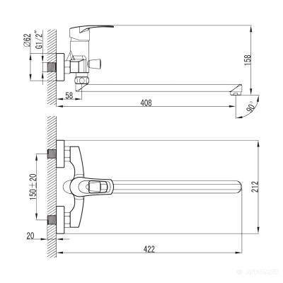 Будкрам купить Fosca Смеситель для ванны Fosca Смеситель для ванны 2
