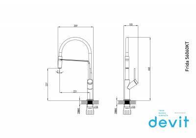 Будкрам купить FRIDA Смеситель для кухни, хром FRIDA Смеситель для кухни, хром 2