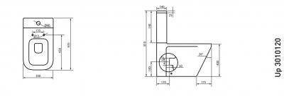 Будкрам купити UP Компакт безобідковий+кришка quick-fix, soft-close (тонка кришка) UP Компакт безобідковий+кришка quick-fix, soft-close (тонка кришка) 2