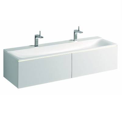 Будкрам купить Xeno2 Умывальник с двумя отв., без перелива 1600х480мм, из Varicor, белый