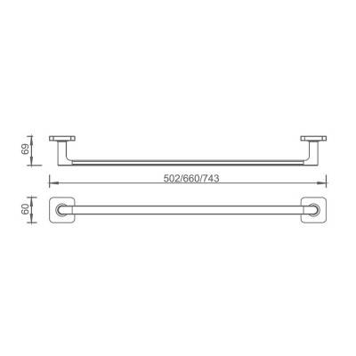 Будкрам купити LAGUNA Тримач для рушника 60 LAGUNA Тримач для рушника 60 2