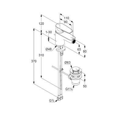 Будкрам купити Pure&Solid Змішувач д/біде з д/к Pure&Solid Змішувач д/біде з д/к 2