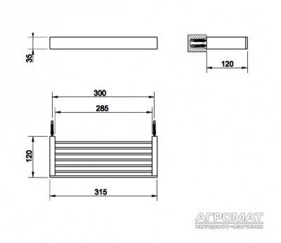 Будкрам купить Rettangolo Полка -30 Rettangolo Полка -30 2