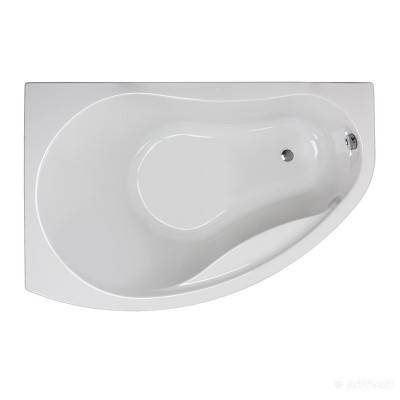 Будкрам купити Ванна акрилова асимметрична PROMISE 150х100 см, ліва, у комплектi з нiжками та елементами крiплення, біла