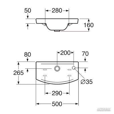 Будкрам купити LOGIC Раковина-50 з отв.справа LOGIC Раковина-50 з отв.справа 2