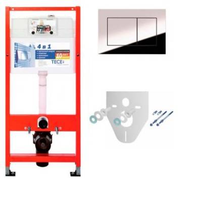 Будкрам купить Комплект TECEbase kit (инсталляция панель смыва Tecenow хром глянцевый крепления звукоизоляционная прокладка), 1120 мм Комплект TECEbase kit (инсталляция панель смыва Tecenow хром глянцевый крепления звукоизоляционная прокладка), 1120 мм 1_small