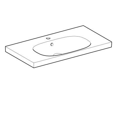 Будкрам купити Geberit Acanto Умивальник 90см, з отвором, з переливом, білий Geberit Acanto Умивальник 90см, з отвором, з переливом, білий 2