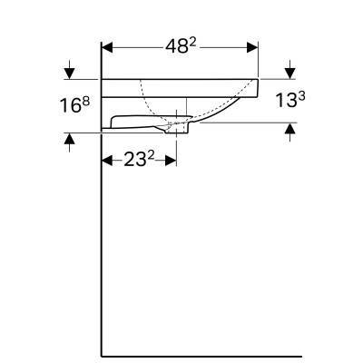 Будкрам купити Geberit Acanto Умивальник 90см, з отвором, з переливом, білий Geberit Acanto Умивальник 90см, з отвором, з переливом, білий 4