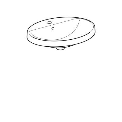 Будкрам купить VariForm Умывальник овальный, 60х48см, что встр.в столешницу, с 1 отв. под смеситель, с переливом, глазурованный снизу, белый глянец VariForm Умывальник овальный, 60х48см, что встр.в столешницу, с 1 отв. под смеситель, с переливом, глазурованный снизу, белый глянец 5
