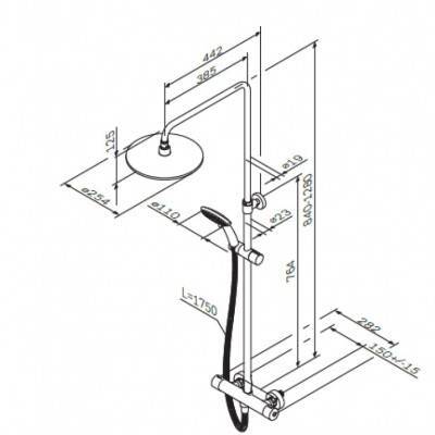 Будкрам купить Like Душевая система: смешаных параз. для душа термостат,верх.душ d250 мм,ручн.душ d110 мм,переключатель Like Душевая система: смешаных параз. для душа термостат,верх.душ d250 мм,ручн.душ d110 мм,переключатель 2