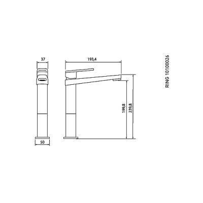 Будкрам купити RING Високий змішувач д/раковини RING Високий змішувач д/раковини 2