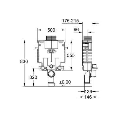 Будкрам купить Uniset для унитаза со смывным бачком 6-9 л Uniset для унитаза со смывным бачком 6-9 л 2